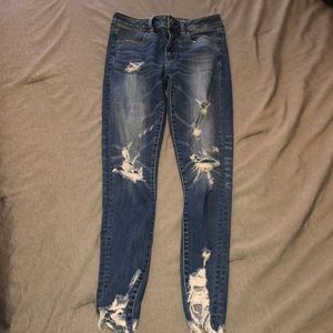 american eagle super stretch jeans